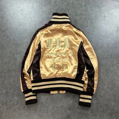 goaスカジャン インディアン刺繍 ピンクベージュ系 - メルカリ