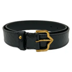 LOUIS VUITTON(ルイヴィトン) ベルト 85/34 - M6079 黒 レザー