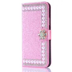 【数量限定】スマホケース カード収納 マグネット ハンドメイド 横開き カバー アィフォン 優雅 きれい 女性向け 12 12 12 / / 女子 デコ 12Pro チャーム 華やか 手帳 きらきら かわいい デザイン ケース ケース ストーン PUレザー お