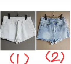 (新品)白ハーフパンツ(M) ライトブルーハーフパンツ(M) ショートパンツ ショーツ