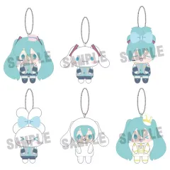 【新品】ぬいぐるみマスコット・ぬいぐるみバッジ 【BOX】初音ミク×シナモロール おすわりくらぶ ぬいぐるみマスコット