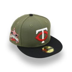 일본 미발매 뉴에라 미네소타 트윈스 1995 올스타 게임 사이드 패치 캡 / NEW ERA MINNESOTA TWINS 1995 ALL STAR GAME SIDE PATCH 59FIFTY [OLIVE/BLACK]