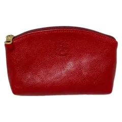 IL BISONTE(イルビゾンテ) ポーチ - レッド レザー