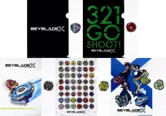 【中古】グッズセット 全5種セット A4クリアファイル＆ステッカー 「DMMくじ BEYBLADE X」 F賞