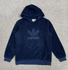 アディダス オリジナルス ボア フリース フーディー Tシャツ ネイビー XL