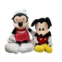 170071 Disney 100周年 ミッキー ミニー ぬいぐるみ 2点まとめ売り