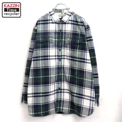 90s vintage L.L.Bean チェック柄 長袖シャツ メンズ 表記XLサイズ