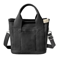 【新着商品】[Sitengle] トートバッグレディースキャンバスショルダーバッグ斜めがけ2way仕切り ミニトート 小さめ ハンドバッグシンプル無地軽量お散歩お買い物旅行通勤メンズレディース