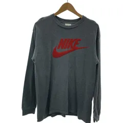 NIKE　ロンT　長袖　トップス　クルーネック　ロゴT　ブランドロゴ　スウッシュ　プリント　USA製　スポーツ　古着　/1211