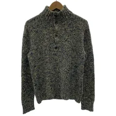 POLO by RALPH LAUREN　セーター　長袖　ニット　トップス　ハーフボタン　ハイネック　プルオーバー　混色　無地　古着　/0126