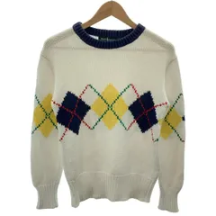 RALPH LAUREN　セーター　長袖　ニット　トップス　クルーネック　アーガイル柄　古着　/0126