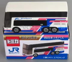 【中古】トミカ 1/156 三菱ふそう エアロキング 西日本JRバス(ホワイト×ブルー×ピンク) 「トミカ」 設立35周年