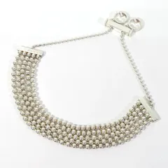 【三重本店】 中古 GUCCI | グッチ 5連 ボールチェーン ブレスレット シルバー 【135】