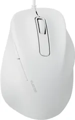 4724 エレコム 有線マウス EX-G 静音 Lサイズ 5ボタン 「AskDoctors評価サービス」認証 抗菌 ホワイト M-XGL30UBSKWH