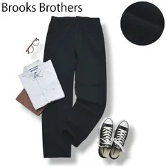 【定番】 ブルックスブラザーズ Brooks Brothers チノパン スラックス トラウザー ストレート 無地 トラッド アメカジ ビジネス カジュアル 32 ネイビー メンズ 男性用
