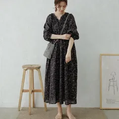 アーバンリサーチ ドアーズ 長袖 シャツ ワンピース エスニックプリント 総柄