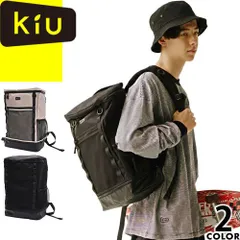 kiu キウ バッグ リュック スクエアバックパック K526 メンズ レディース 2026年春夏新作 防水 撥水 大容量 PCポケット 通学 通勤 軽量 アウトドア カジュアル ビジネス 大学生 ブランド 黒 ブラック ベージュのサムネイル