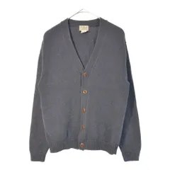 L.L.Bean エルエルビーン コットンニットカーディガン アウトドア グレー(メンズ S)中古 古着 X3165