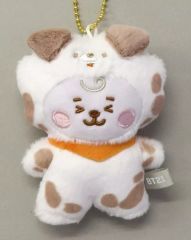 [중고] 봉제인형 마스코트 봉제인형 배지 RJ(진) BABY Little Friends 탄탄 달마시안 마스코트 [BT21]