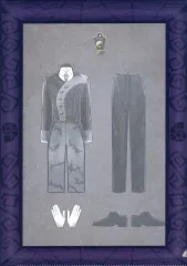 【中古】グッズセット ジェイド・リーチ 「ディズニー ツイステッドワンダーランド 衣装ステッカー＆クリアファイルコレクション」