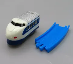 【中古】おもちゃ 0系新幹線(後尾車)+曲線レール1本 「カプセルプラレール 過去と未来が交錯する今昔物語編」