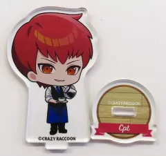 【中古】アクリルスタンド・アクリルパネル Cpt デフォルメアクリルスタンドA 「Crazy Raccoon×GiGO コラボカフェ」
