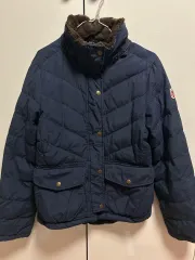 ポロ レディース キルティング ダウン S ネイビー