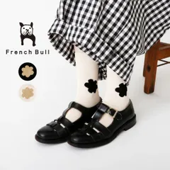 フレンチブル French Bull 靴下 ソックス レディース フラワーソックス おしゃれ かわいい 通年 オールシーズン 国産 日本製 綿 ナイロン 花柄 お花 ギフト プレゼント 黒 ブラック 白 ホワイト 23-25cm 11-26103 Fr051