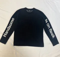 【224840】AZUL by moussy マウジー  長袖ニット　セーター　アクリル100％　袖英字デザイン　M  ・ ブラック