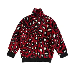 MSGM / エムエスジーエム 19AW レオパード柄 フリースジャケット ダブルジップ 44サイズ(XL相当) イタリア製