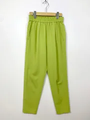 green label relaxing グリーンレーベルリラクシング ユナイテッドアローズ 3614-126-2368 オルマイパンツ ツイル テーパード パンツ size36/黄緑 ■■レディース