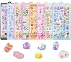 Drado ぷくぷくシール ぷくぷく ぷっくり 立体シール かわいい 8枚セット