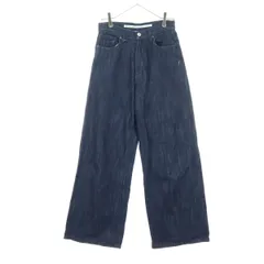 niko and...JEANS ニコアンドジーンズ ワイドデニムパンツ M ブルー レディース 古着