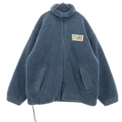 DENNIS CONNER デニスコーナー 英字 長袖 フリースジャケット L-LARGE ブルー メンズ 古着