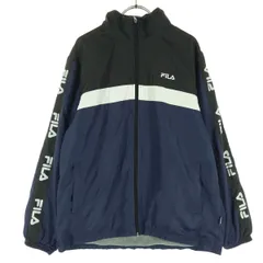 FILA フィラ 長袖 ウインドブレーカー M ブラック レディース 古着