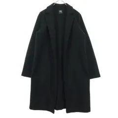 ZARA ザラ 長袖 ボタンレス チェスターコート S ブラック レディース 古着