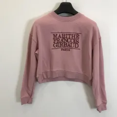 マリテフランソワジルボー ピンク クロップド スウェット レディース Mサイズ