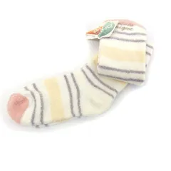 ジェラートピケ gelato pique タグ付き ボーダー ロング ソックス 靴下 もこもこ F ネイビー 紺 /FT2