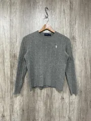 POLO RALPH LAUREN ポロ ラルフローレン カシミヤ混 ケーブル編み 定番デザイン ニット セーター sizeSP/グレー ◆■ レディース