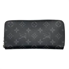 ルイヴィトン LOUIS VUITTON ジッピーウォレット ヴェルティカル ラウンドファスナー 長財布 M62295 ブラック メンズ【中古】