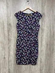 Paul Smith ポールスミス BLACKLABEL 花柄 ノースリーブ Iライン ワンピース size40/マルチカラー  ■◆ レディース