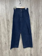 BEAUTY & YOUTH ビューティ&ユース ユナイテッドアローズ 綿100％ 日本製 ワイド デニムパンツ sizeM/紺 ■■ レディース