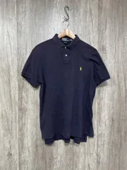 POLO RALPH LAUREN ポロ ラルフローレン カスタムフィット 定番デザイン ポロシャツ sizeM/紺 ■◆ メンズ