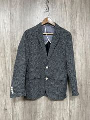 5171【NINA RICCI】テーラードジャケット スーツ オフィス ネイビー 