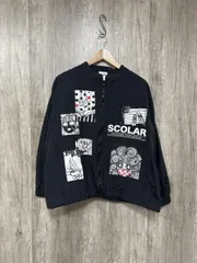 scolar スカラー アートプリント ジャンバー ナイロン ジャケット sizeM/黒 ◇■◎レディースのサムネイル