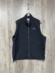 snap club スナップクラブ 薄手 ナイロン ベスト sizeL/黒 ◆■ メンズ
