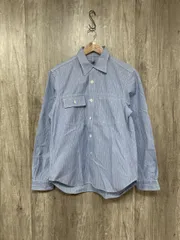 Franzoni Futura 日本製 ストライプ シャツ sizeL/水色 ■◇ メンズ