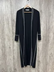 ZARA ザラ モノトーン ニット ロング カーディガン sizeS/黒 ◆■ レディース