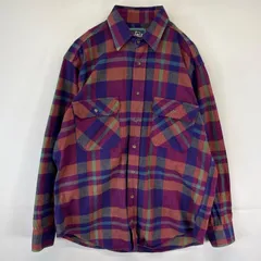 古着 ウールリッチ WOOLRICH 長袖シャツ ネルシャツ 胸ポケット チェック柄 M マルチカラー メンズ