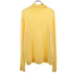UNIQLO ユニクロ カシミヤ100％ 長袖 タートルネック セーター XL イエロー ニット レディース 古着